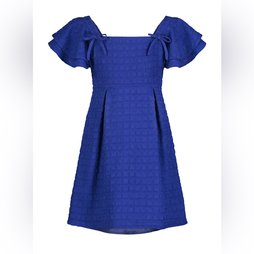 Girls Zac Posen fit and flare royal blue dress size 14